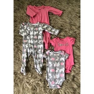 *Baby Girls 9mth Sleepers & Onesies Set*